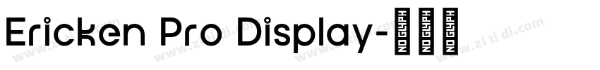 Ericken Pro Display字体转换